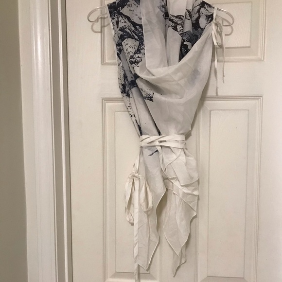 L.A.M.B. Rope print wrap Top - Picture 7 of 15